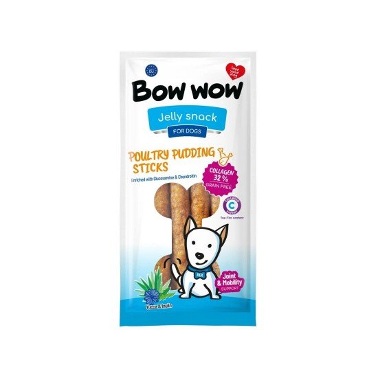 Bow Wow Sausages for dogs with poultry, collagen, yucca, inulin 6pcs Bow Wow Sausages for dogs with poultry, collagen, yucca, inulin 6pcs