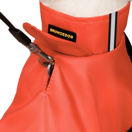 Bronzedog raincoat with Velcro Orange