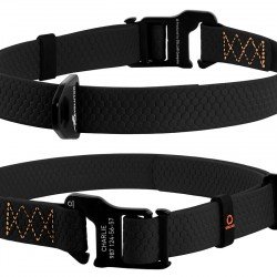 Evolutor collar for dog collar with aviation grade aluminum alloy buckle Black