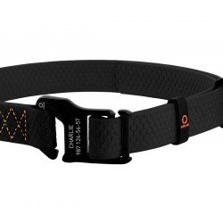 Evolutor collar for dog collar with aviation grade aluminum alloy buckle Black