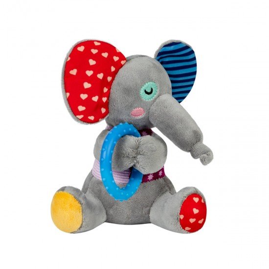 GiGwi Baby Elephant toy for dogs with a ring and a squeaker Plush Friendz textile, thermoplastic rubber 16cm