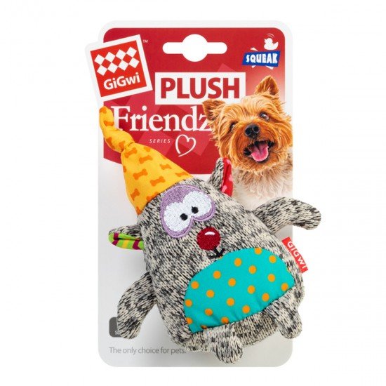 GiGwi Bear toy for dogs with a squeaker Plush Friendz textile 10cm