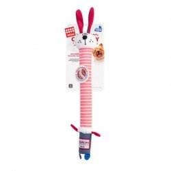 GiGwi Hare toy for dogs with a crispy neck and a squeaker textile, plastic 28cm