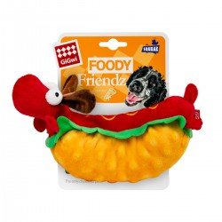 GiGwi Hot-Dog toy for dogs with a squeaker Foody Friendz textile, plush 24cm