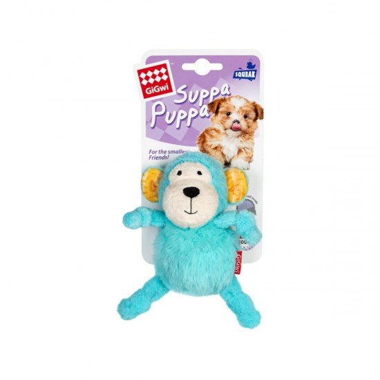 GiGwi Monkey Monkey toy for dogs with a ball inside GiGwi Suppa Puppa, textile, rubber 11cm