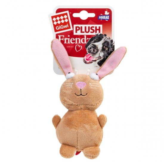 GiGwi Rabbit toy for dogs with a squeaker Plush Friendz plush 16cm