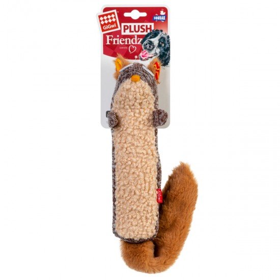 GiGwi Squirrel toy for dogs with a squeaker Plush Friendz textile 29cm