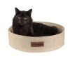 Sunbed for dogs and cats HiDog round Beige