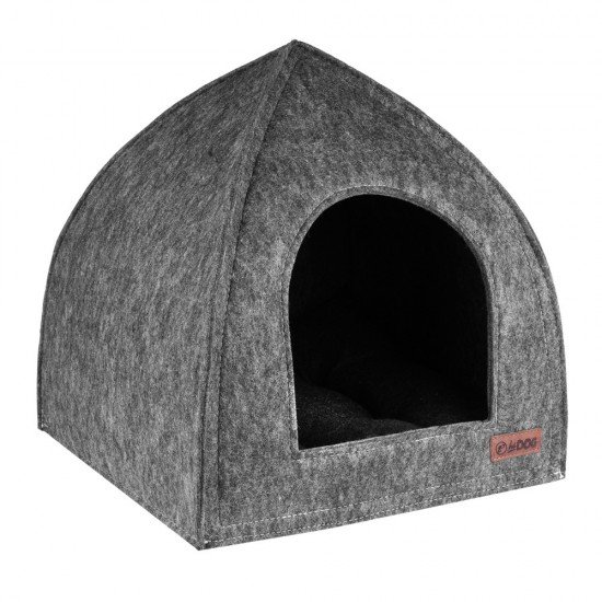 House for dogs and cats Tent gray