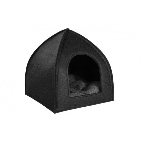 House for dogs and cats Tent black