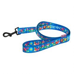 Leash for Dog PetMaks Ukrainian Flourish Blue