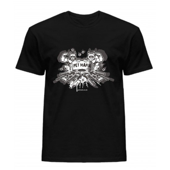 Cotton T-shirt PetMaks PetMafia black