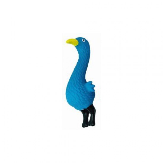 Chicken Squeaky Doggy Play Toy Blue 23cm