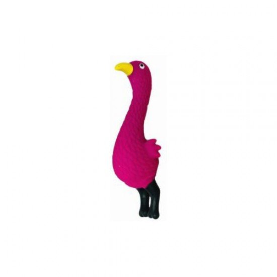 Chicken Squeaky Doggy Play Toy Pink 23cm