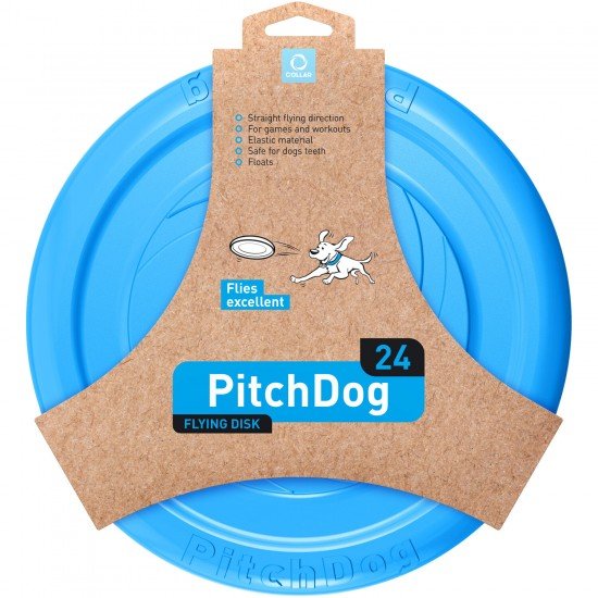 Plate for retrieving PitchDog Blue 24cm