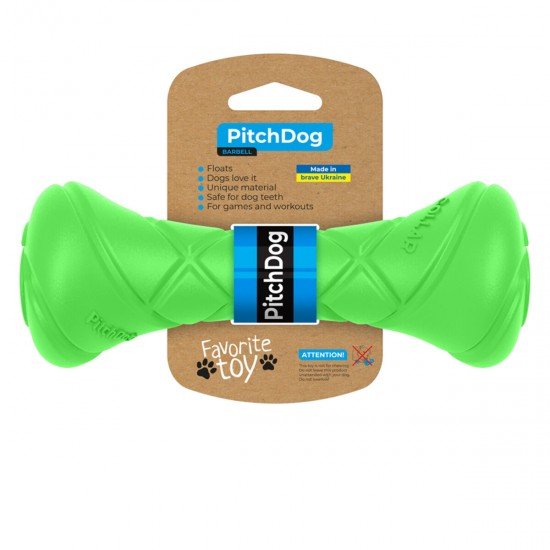 Dumbbell for dogs PitchDog Lettuce D19x7cm