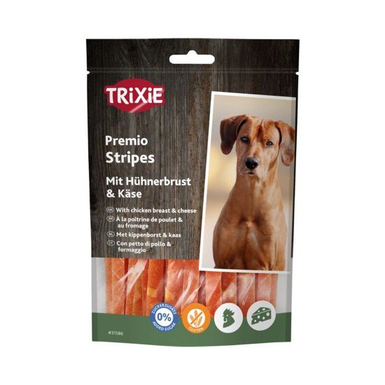 Trixie Premio Stripes with Chicken Breast and Cheese 100g Trixie Premio Stripes with Chicken Breast and Cheese 100g