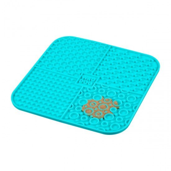 Waudog Dog Mat for licking Silicone Blue 190x190x10mm