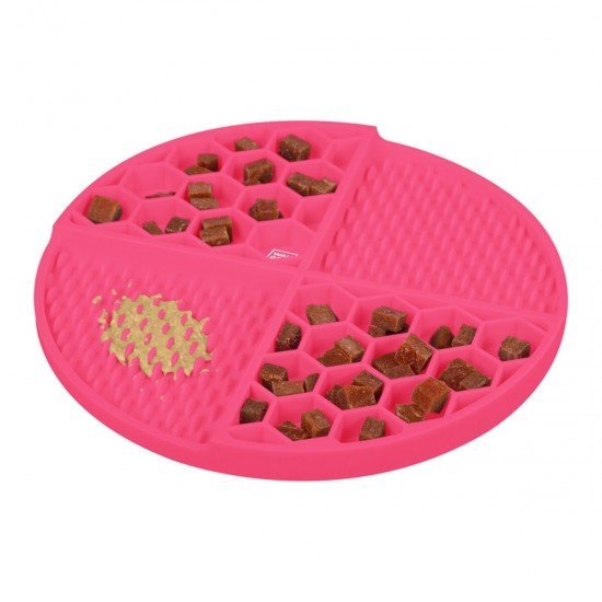 Waudog Dog Mat for licking Silicone Pink 211х211х30mm