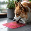 Waudog Dog Mat for licking Silicone Pink 190x190x10mm