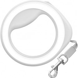 Waudog R-leash Hands-Free Retractable Dog Leash 25kg, 2.9m White Waudog R-leash Hands-Free Retractable Dog Leash 25kg, 2.9m White