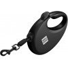 Waudog R-leash Dog Roulette Leash with Bag Container Reflective Tape Black