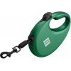 Waudog R-leash Dog Roulette Leash with Bag Container Reflective Tape Green