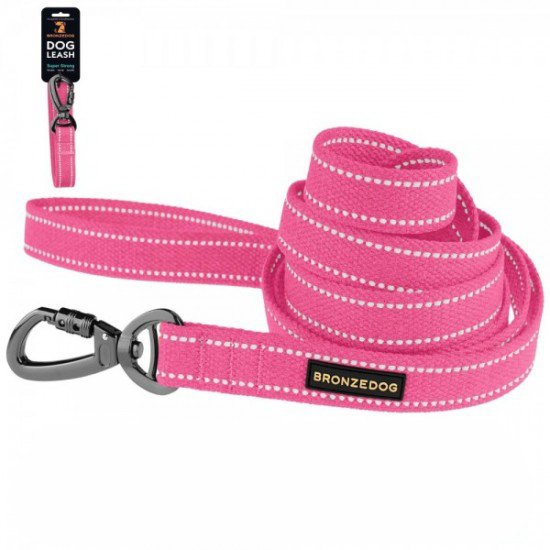 Leash for dogs Bronzedog Сotton Pink