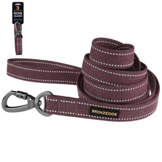 Leash for dogs Bronzedog Сotton Cherry