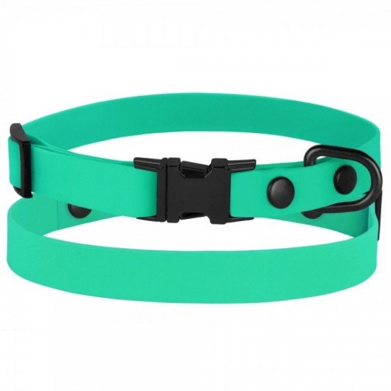 Collar BronzeDog Active Water-repellent Plastic Buckle Green