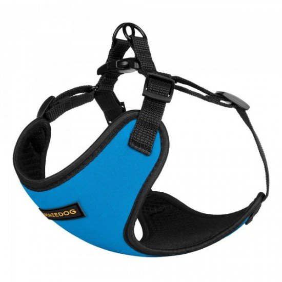 Harness for small breed dogs Bronzedog Sport Neoprene 3D Mesh Blue