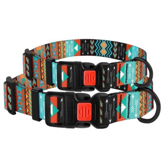 Collar for dogs BronzeDog Urban Aztecs Nylon Plastic Buckle