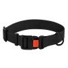 Collar for dogs BronzeDog Active Water-repellent Plastic Buckle Black