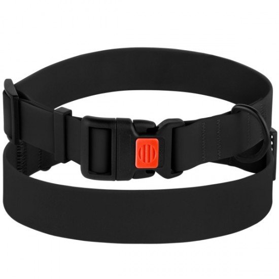 Collar for dogs BronzeDog Active Water-repellent Plastic Buckle Black