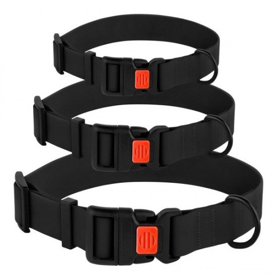 Collar for dogs BronzeDog Active Water-repellent Plastic Buckle Black