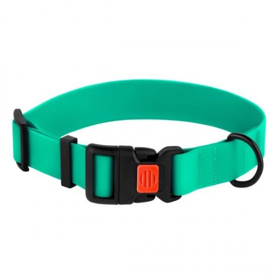 Collar for dogs BronzeDog Active Water-repellent Plastic Buckle Green