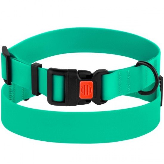 Collar for dogs BronzeDog Active Water-repellent Plastic Buckle Green