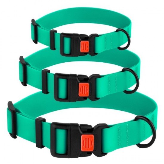 Collar for dogs BronzeDog Active Water-repellent Plastic Buckle Green