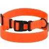 Collar for dogs BronzeDog Active Water-repellent Plastic Buckle Orange