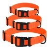 Collar for dogs BronzeDog Active Water-repellent Plastic Buckle Orange