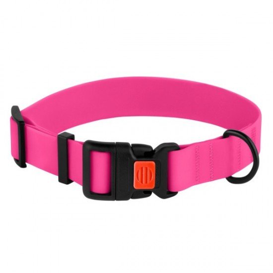 Collar for dogs BronzeDog Active Water-repellent Plastic Buckle Pink