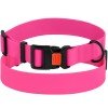 Collar for dogs BronzeDog Active Water-repellent Plastic Buckle Pink