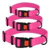 Collar for dogs BronzeDog Active Water-repellent Plastic Buckle Pink