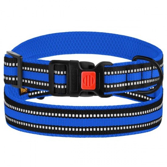 Collar for Dog Bronzedog Mesh Dark Blue