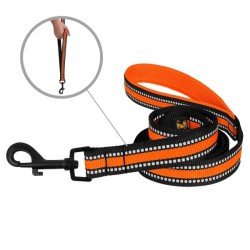 Leash for dogs BronzeDog Mesh Orange