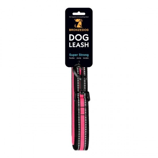 Leash for dogs BronzeDog Mesh Pink