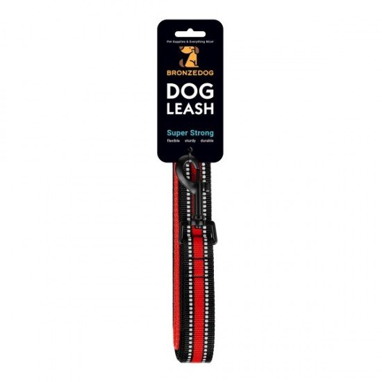 Leash for dogs BronzeDog Mesh Red