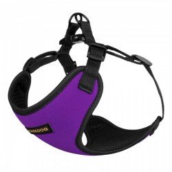 Harness for small breed dogs Bronzedog Sport Neoprene 3D Mesh Violet