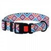 Collar for dogs BronzeDog Urban Hutsulsky Nylon Plastic Buckle Dark Blue