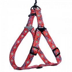 Breastplates for dogs BronzeDog Urban Hutsulsky Nylon Red Breastplates for dogs BronzeDog Urban Hutsulsky Nylon Red